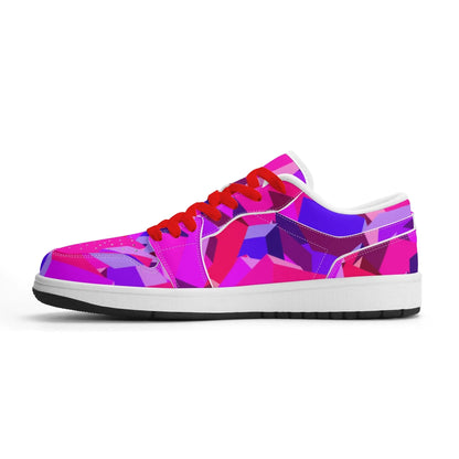 pink-cube-low-top-leder-sneaker-fur-damen-sneaker-jlr-design-4 - JLR Design