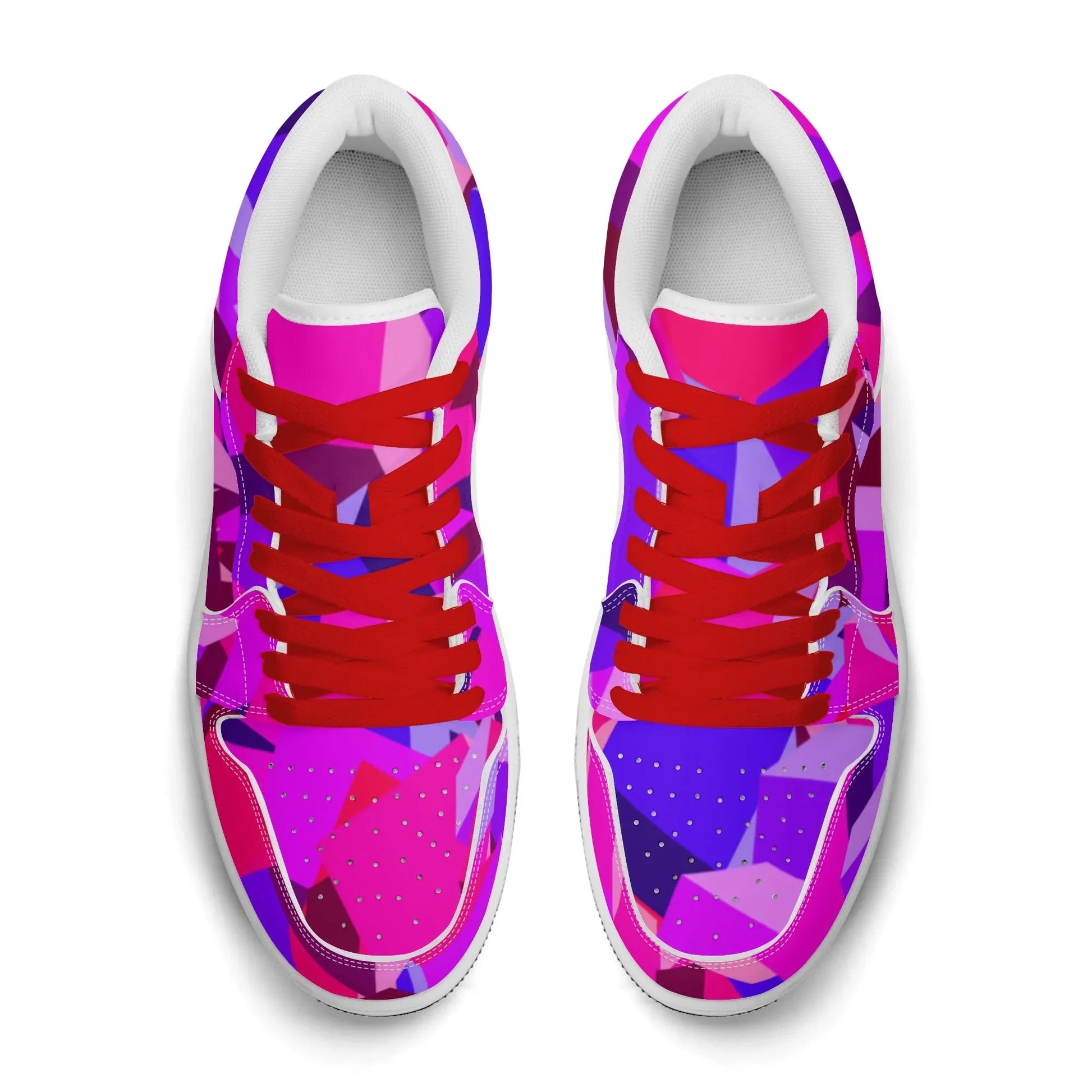 pink-cube-low-top-leder-sneaker-fur-damen-sneaker-jlr-design-7 - JLR Design
