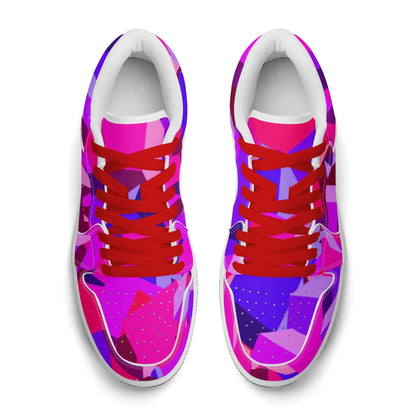 pink-cube-low-top-leder-sneaker-fur-damen-sneaker-jlr-design-7 - JLR Design