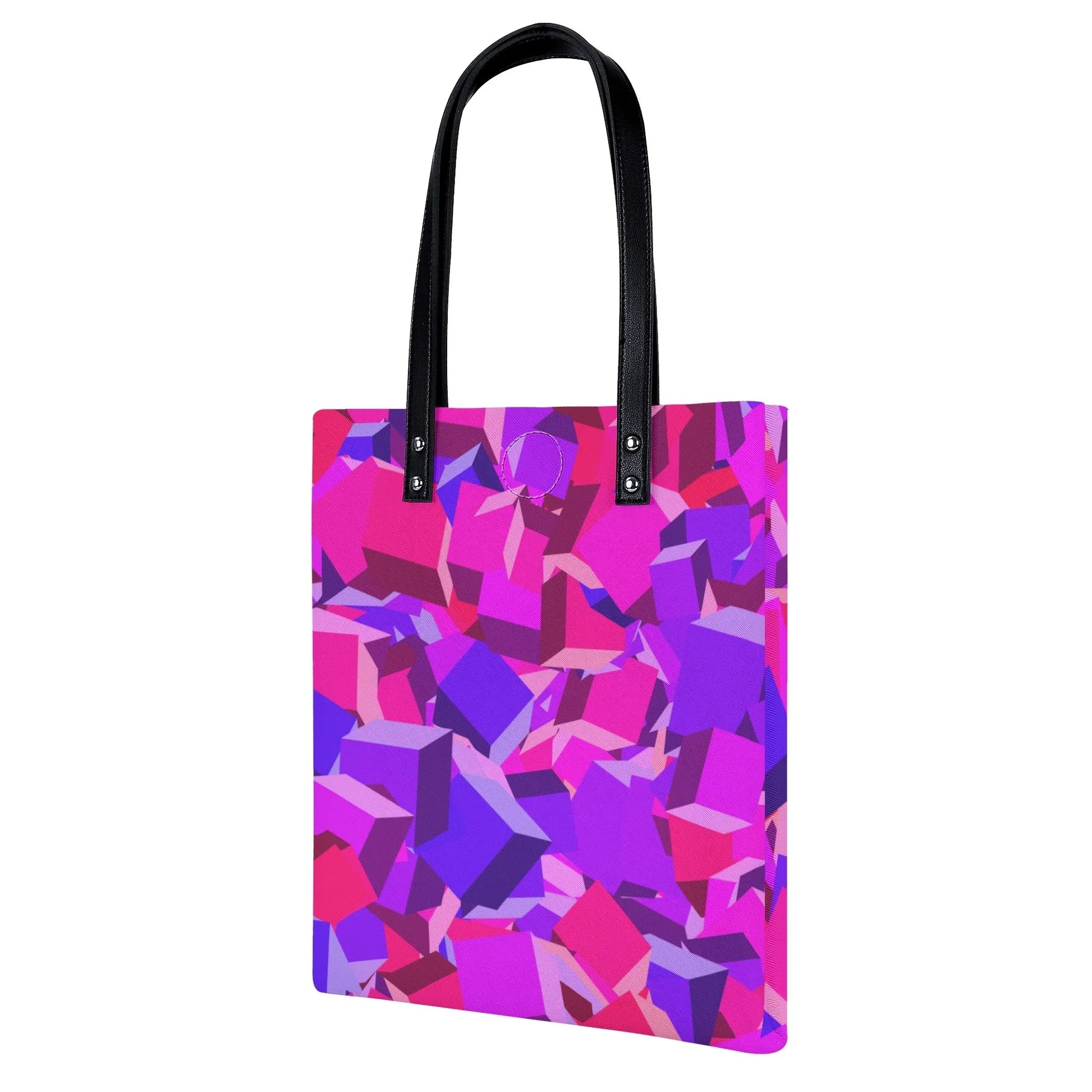 pink-cube-pu-leder-handtasche-handtasche-jlr-design-2 - JLR Design