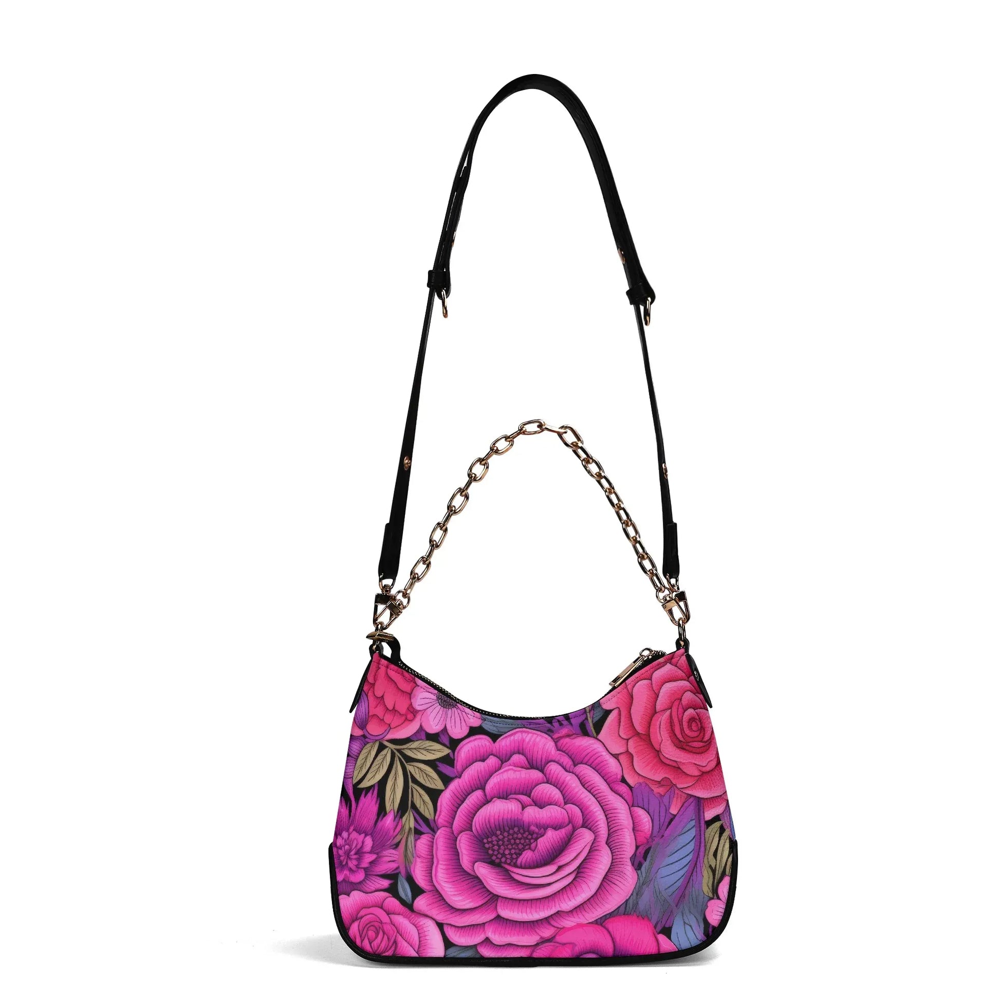 pink-flower-elegante-umhangetasche-mit-kette-umhangetasche-jlr-design-5 - JLR Design
