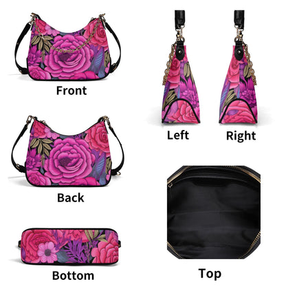 pink-flower-elegante-umhangetasche-mit-kette-umhangetasche-jlr-design-6 - JLR Design