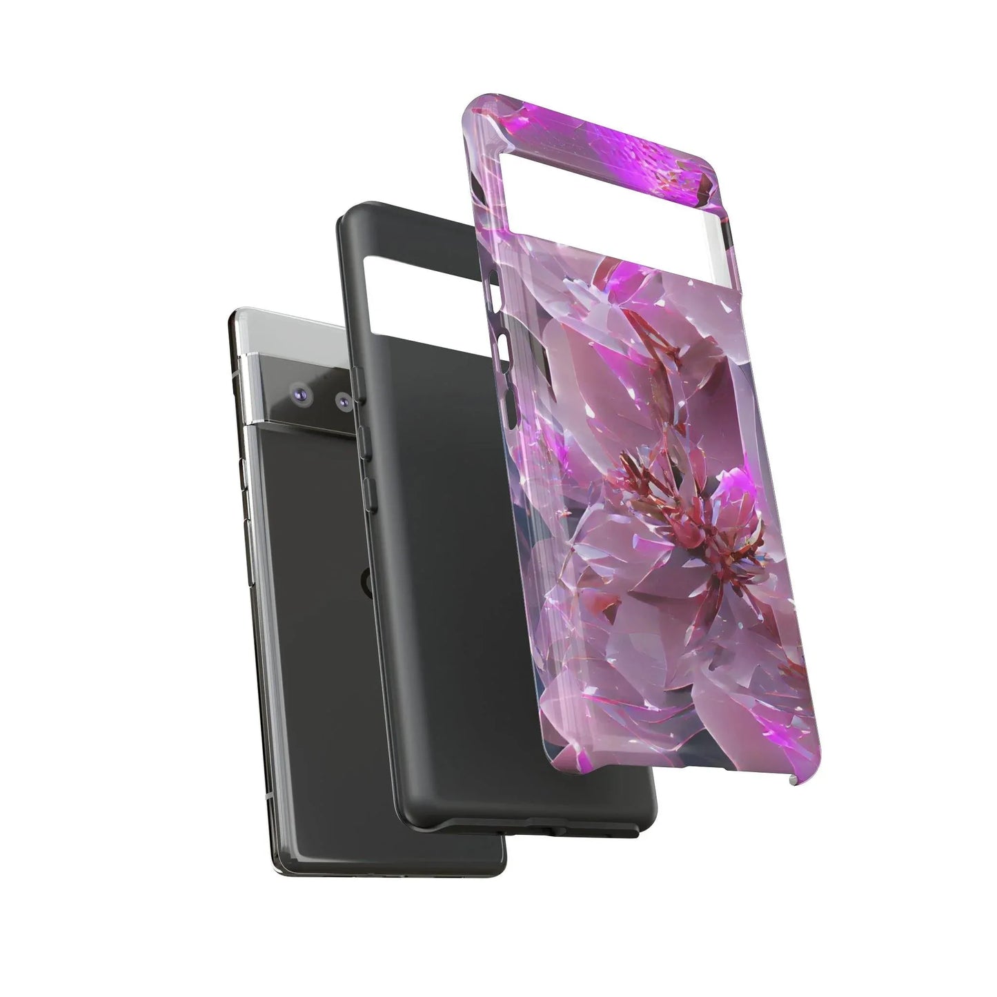 pink-flower-handyhulle-google-pixel-2-3-4-5-6-7-8-9-a-xl-pro-5g-phone-case-jlr-design-13 - JLR Design