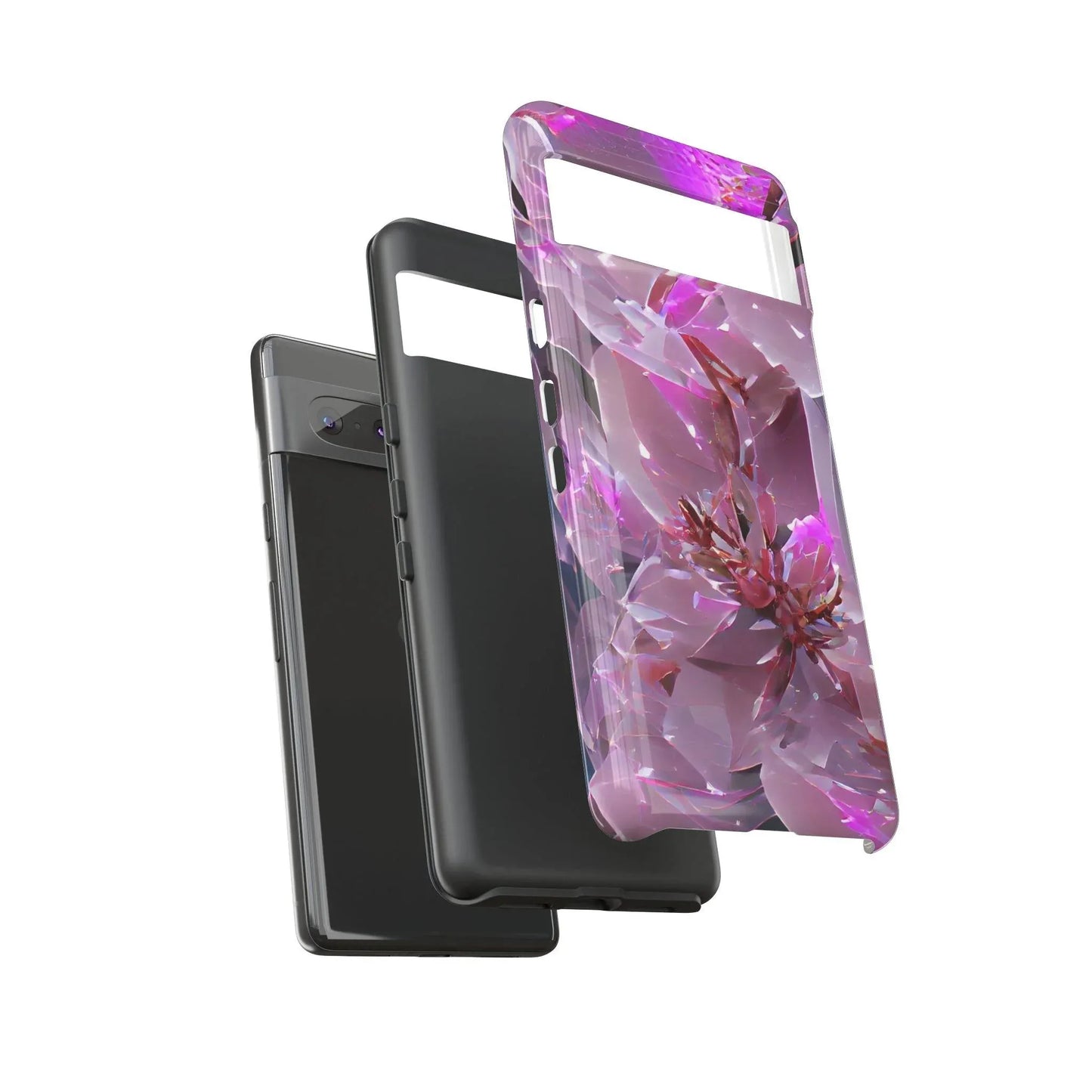 pink-flower-handyhulle-google-pixel-2-3-4-5-6-7-8-9-a-xl-pro-5g-phone-case-jlr-design-7 - JLR Design