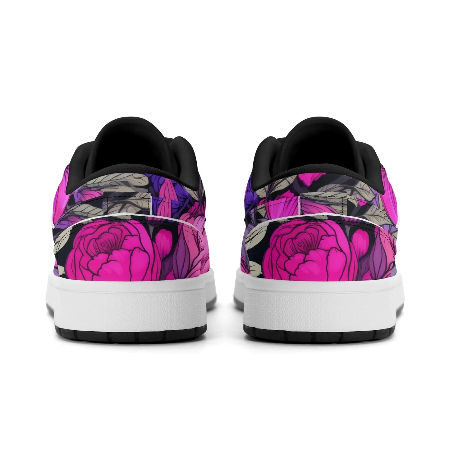 pink-flower-low-top-leder-sneaker-fur-damen-sneaker-jlr-design-13 - JLR Design