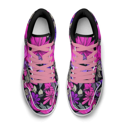 pink-flower-low-top-leder-sneaker-fur-damen-sneaker-jlr-design-14 - JLR Design