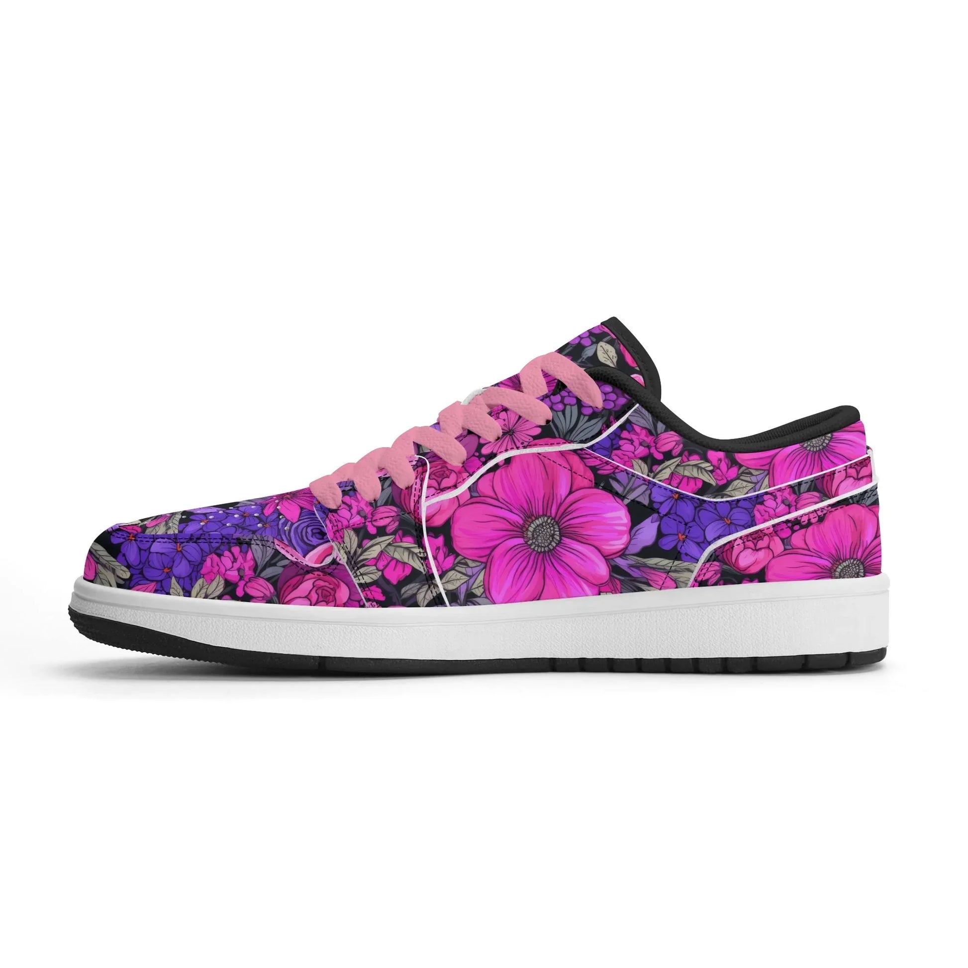 pink-flower-low-top-leder-sneaker-fur-herren-sneaker-jlr-design-11 - JLR Design