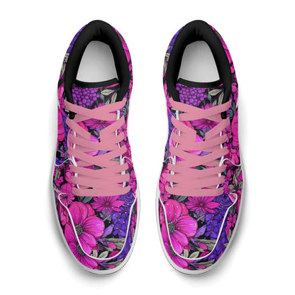 pink-flower-low-top-leder-sneaker-fur-herren-sneaker-jlr-design-14 - JLR Design