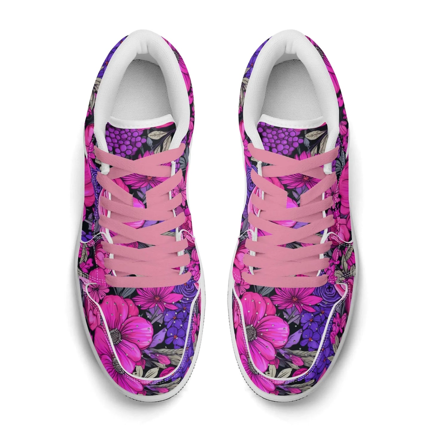pink-flower-low-top-leder-sneaker-fur-herren-sneaker-jlr-design-7 - JLR Design