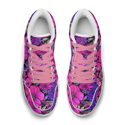 pink-flower-low-top-leder-sneaker-fur-herren-sneaker-jlr-design-7 - JLR Design