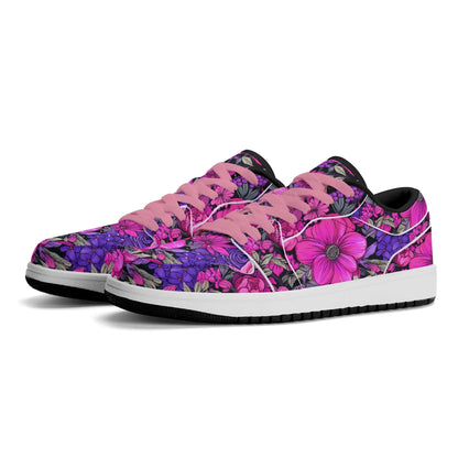 pink-flower-low-top-leder-sneaker-fur-herren-sneaker-jlr-design-8 - JLR Design