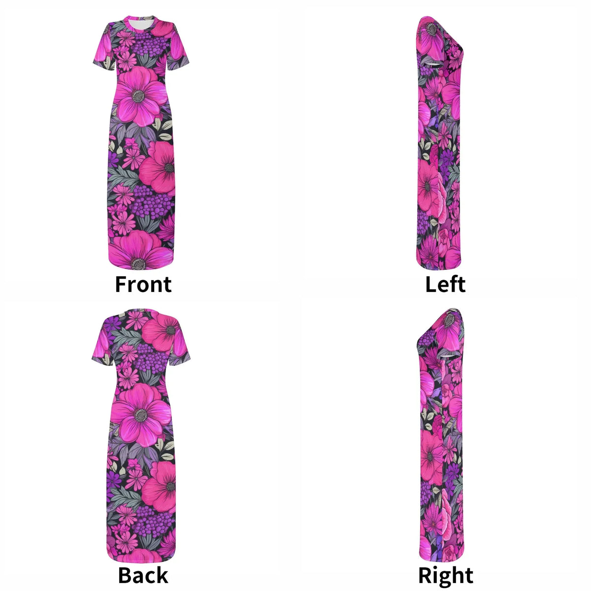 pink-flowers-bodycon-maxi-dress-long-dress-jlr-design-jlr-design-de-7 - JLR Design