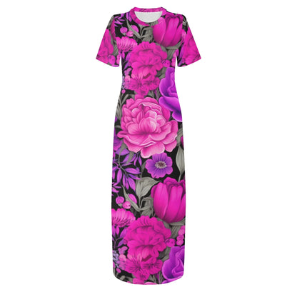 pink-garden-short-sleeve-long-dress-long-dress-jlr-design-3 - JLR Design