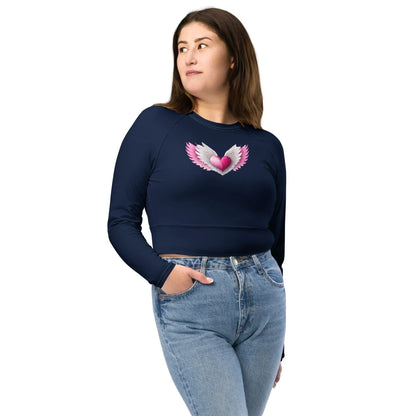 pink-heart-long-sleeve-crop-top-long-sleeve-crop-top-jlr-design-2 - JLR Design