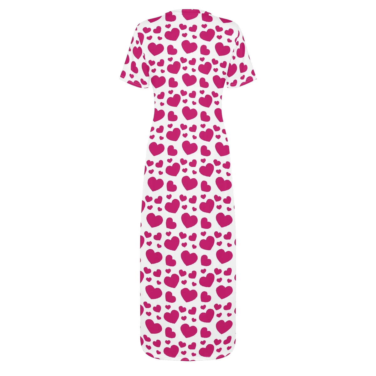 pink-hearts-bodycon-maxi-dress-long-dress-jlr-design-jlr-design-de-4 - JLR Design