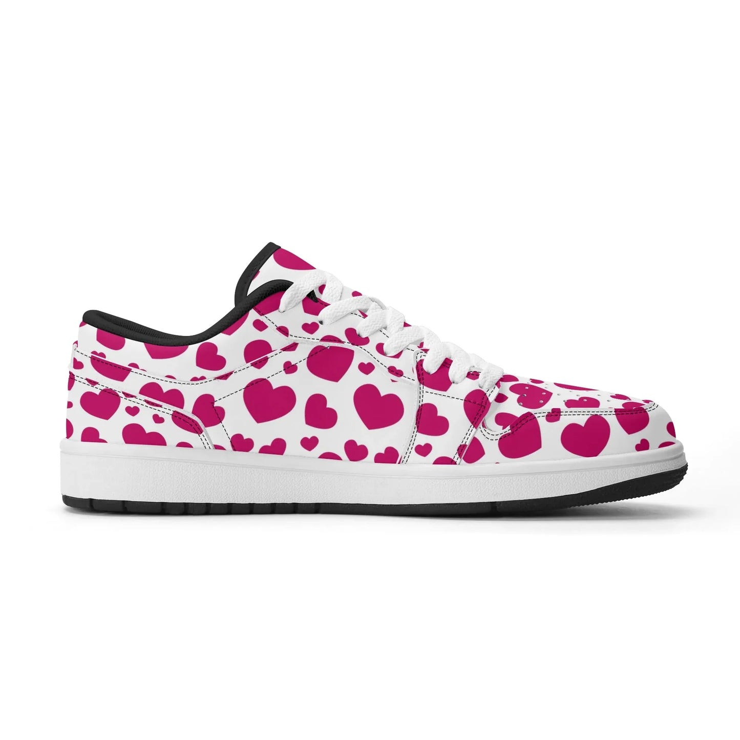 pink-hearts-low-top-leder-sneaker-fur-damen-sneaker-jlr-design-10 - JLR Design