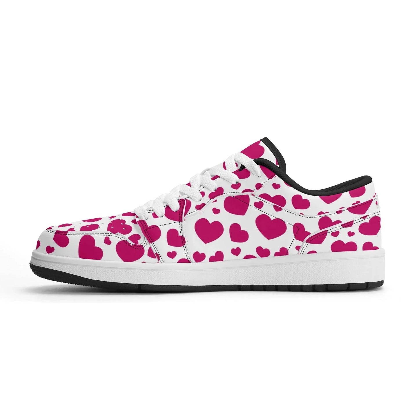 pink-hearts-low-top-leder-sneaker-fur-damen-sneaker-jlr-design-11 - JLR Design