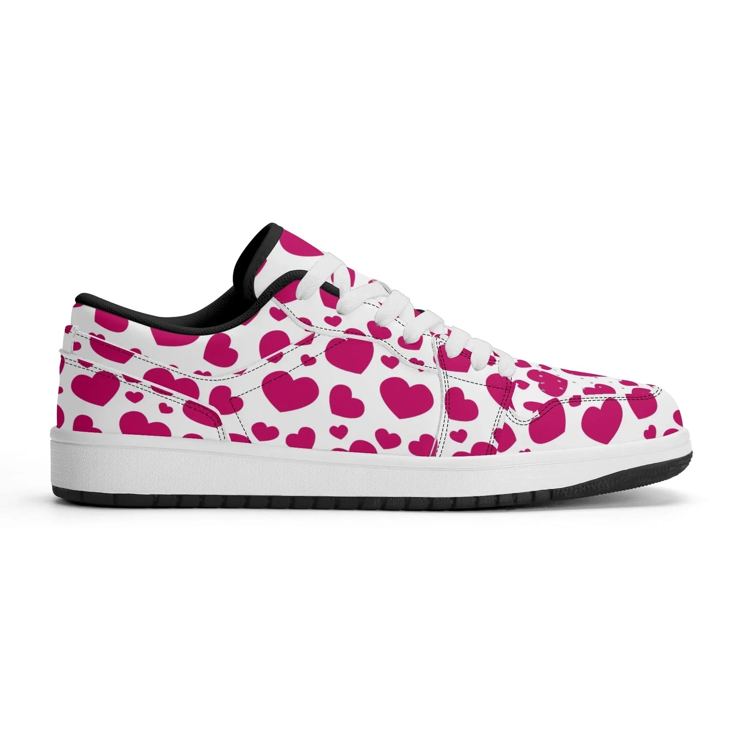 pink-hearts-low-top-leder-sneaker-fur-damen-sneaker-jlr-design-12 - JLR Design