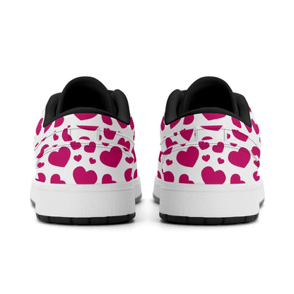 pink-hearts-low-top-leder-sneaker-fur-damen-sneaker-jlr-design-13 - JLR Design
