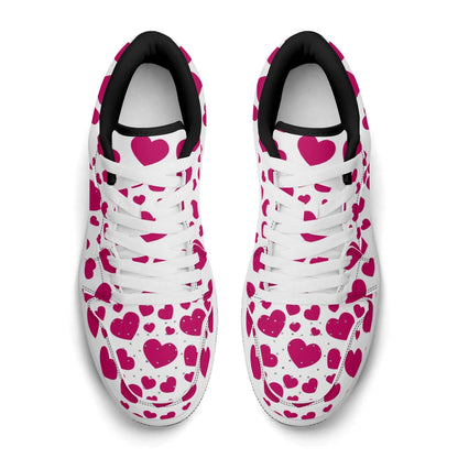pink-hearts-low-top-leder-sneaker-fur-damen-sneaker-jlr-design-14 - JLR Design