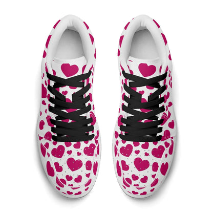 pink-hearts-low-top-leder-sneaker-fur-damen-sneaker-jlr-design-7 - JLR Design