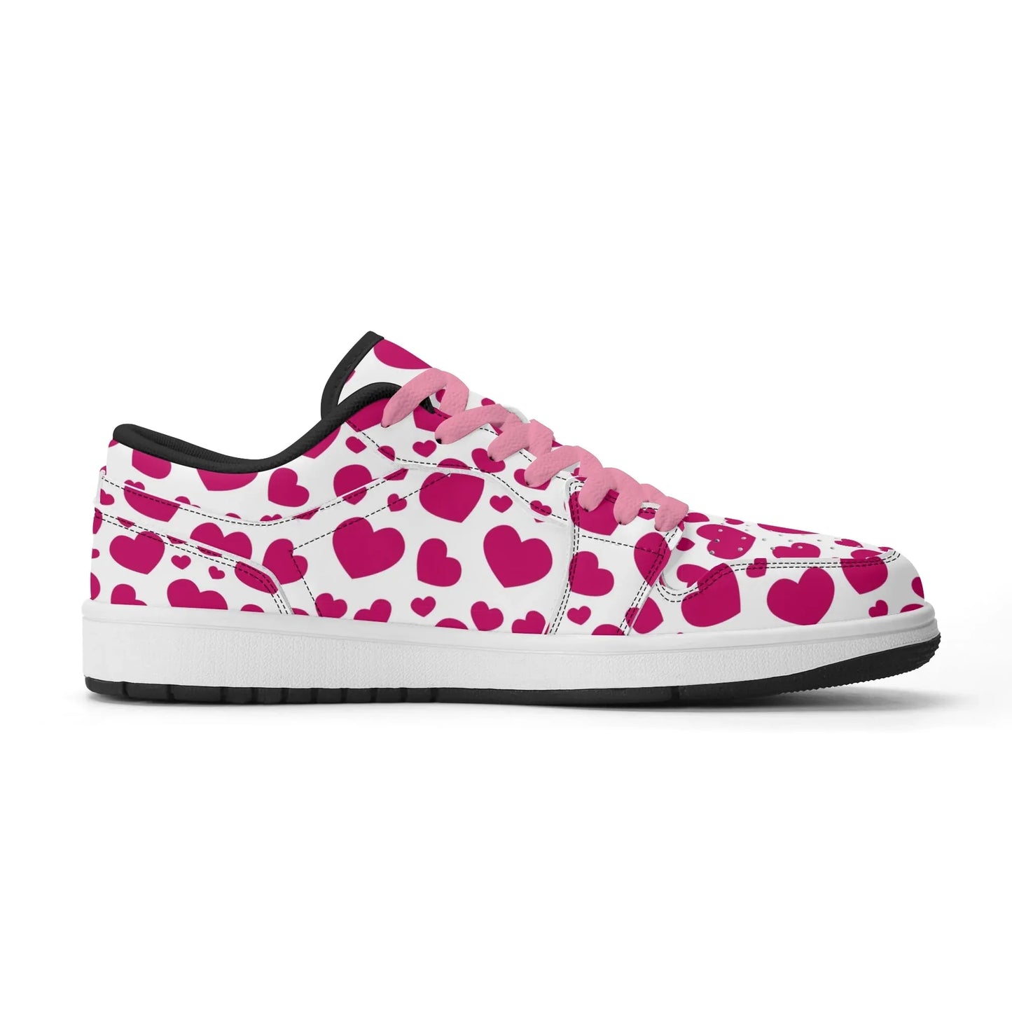 pink-hearts-low-top-leder-sneaker-fur-herren-sneaker-jlr-design-10 - JLR Design