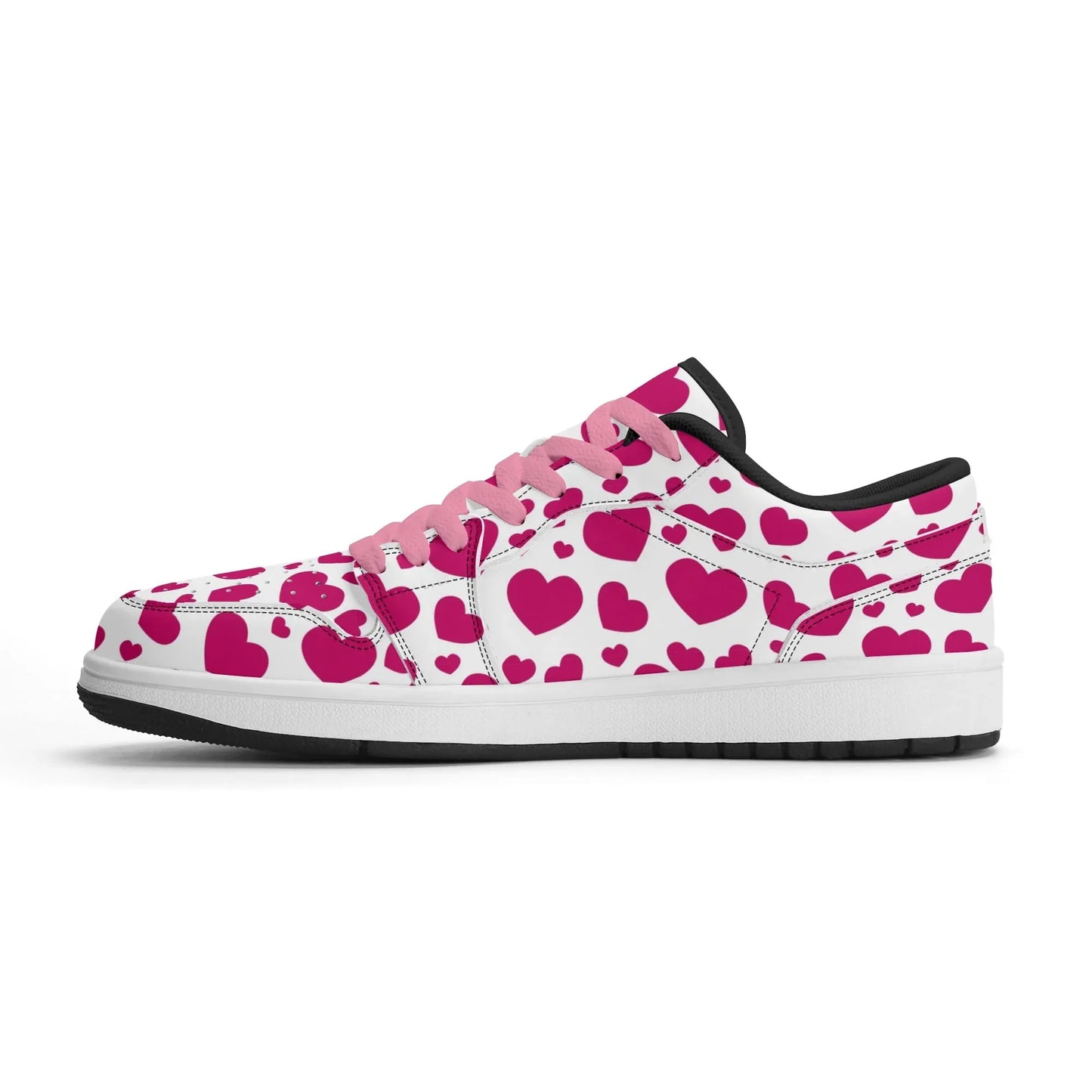 pink-hearts-low-top-leder-sneaker-fur-herren-sneaker-jlr-design-11 - JLR Design