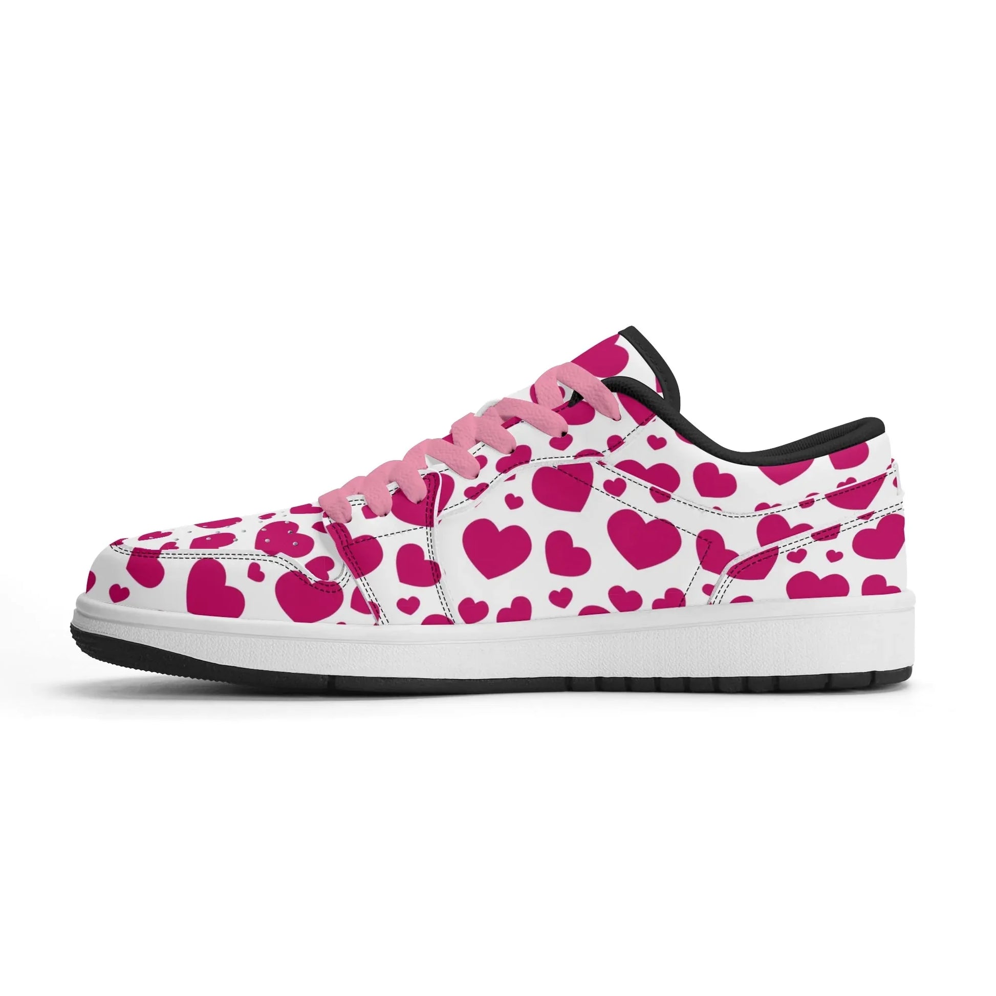 pink-hearts-low-top-leder-sneaker-fur-herren-sneaker-jlr-design-11 - JLR Design