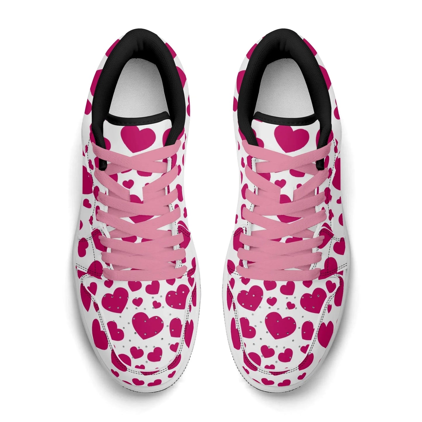 pink-hearts-low-top-leder-sneaker-fur-herren-sneaker-jlr-design-13 - JLR Design