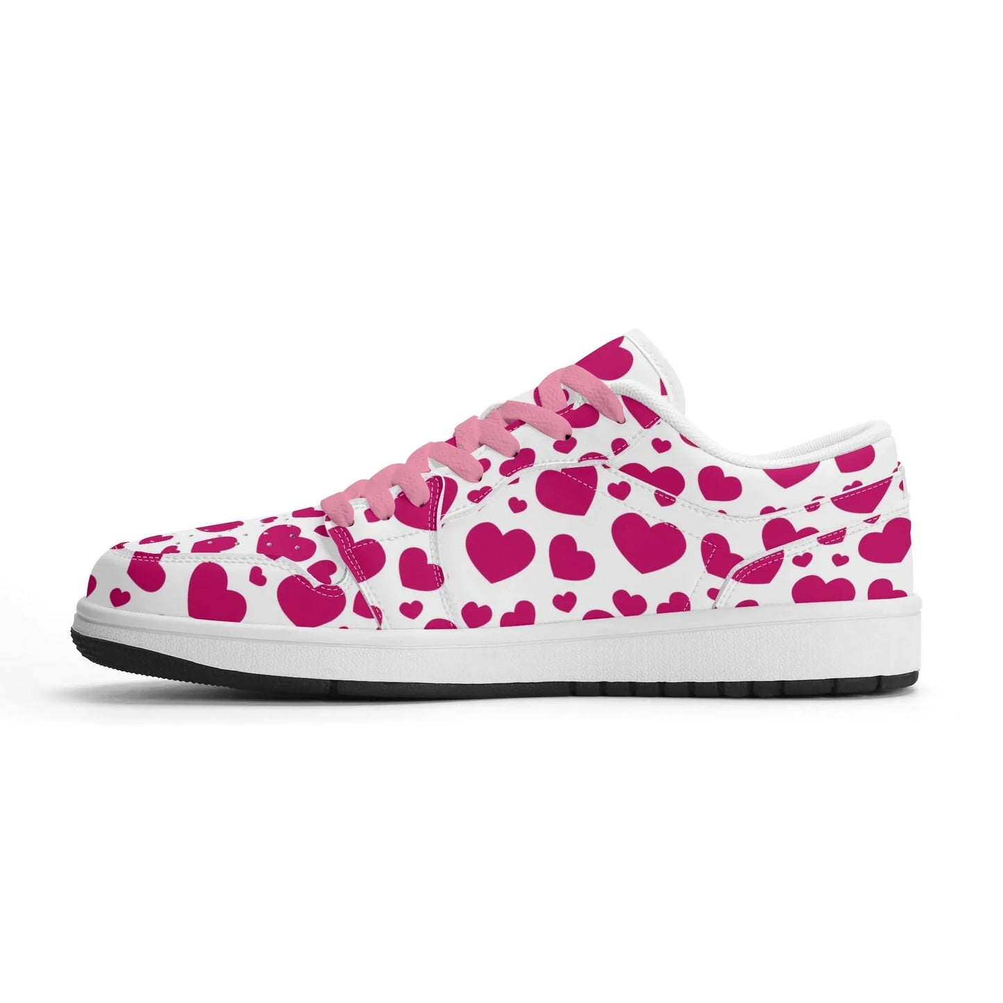 pink-hearts-low-top-leder-sneaker-fur-herren-sneaker-jlr-design-4 - JLR Design