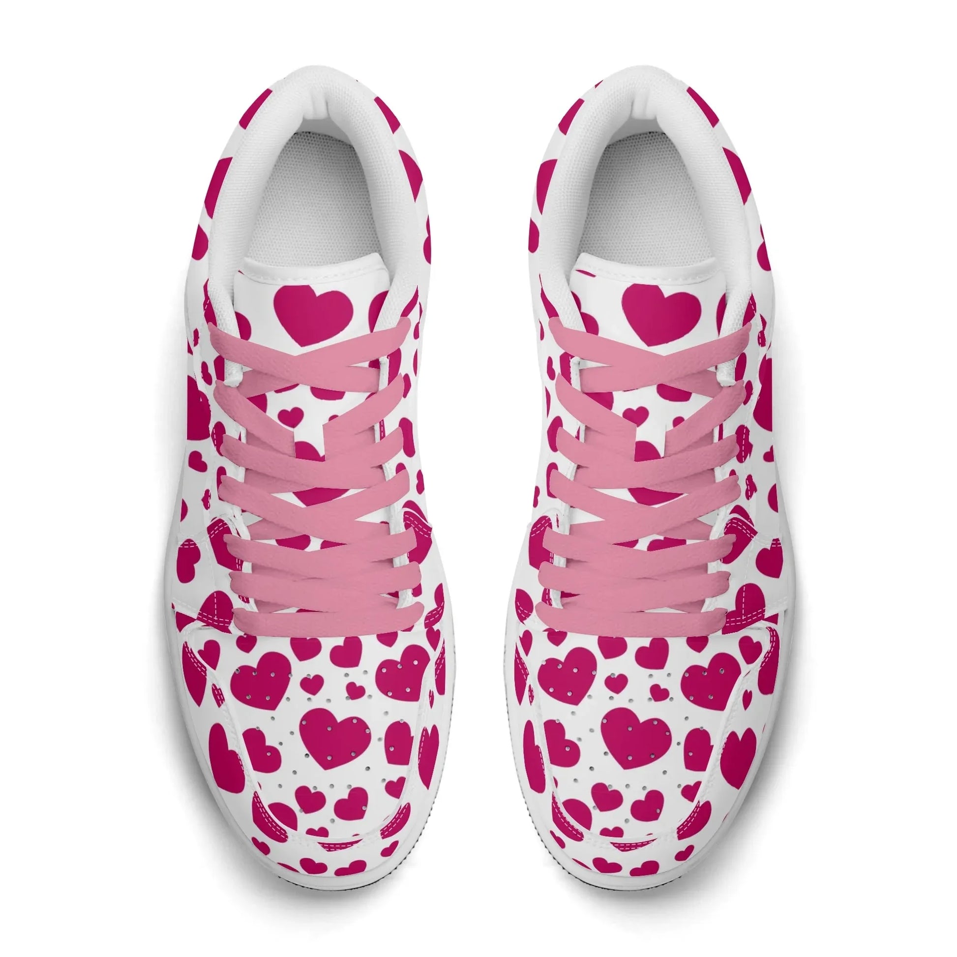 pink-hearts-low-top-leder-sneaker-fur-herren-sneaker-jlr-design-7 - JLR Design