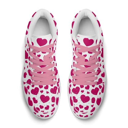 pink-hearts-low-top-leder-sneaker-fur-herren-sneaker-jlr-design-7 - JLR Design