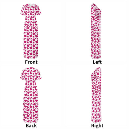 pink-hearts-short-sleeve-long-dress-long-dress-jlr-design-7 - JLR Design