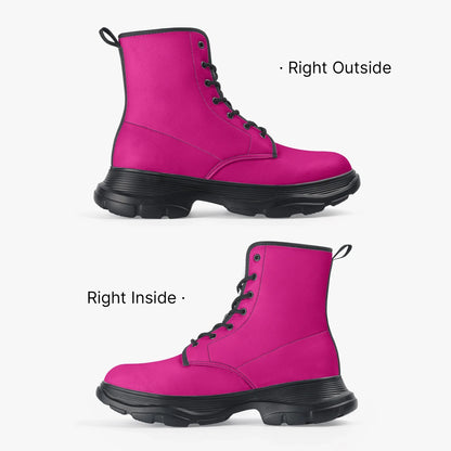 pink-leather-chunky-boots-boots-jlr-design-4 - JLR Design