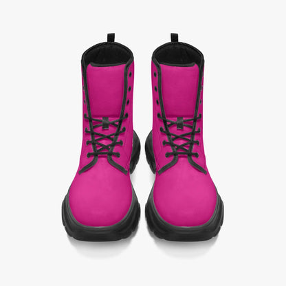 pink-leather-chunky-boots-boots-jlr-design-5 - JLR Design