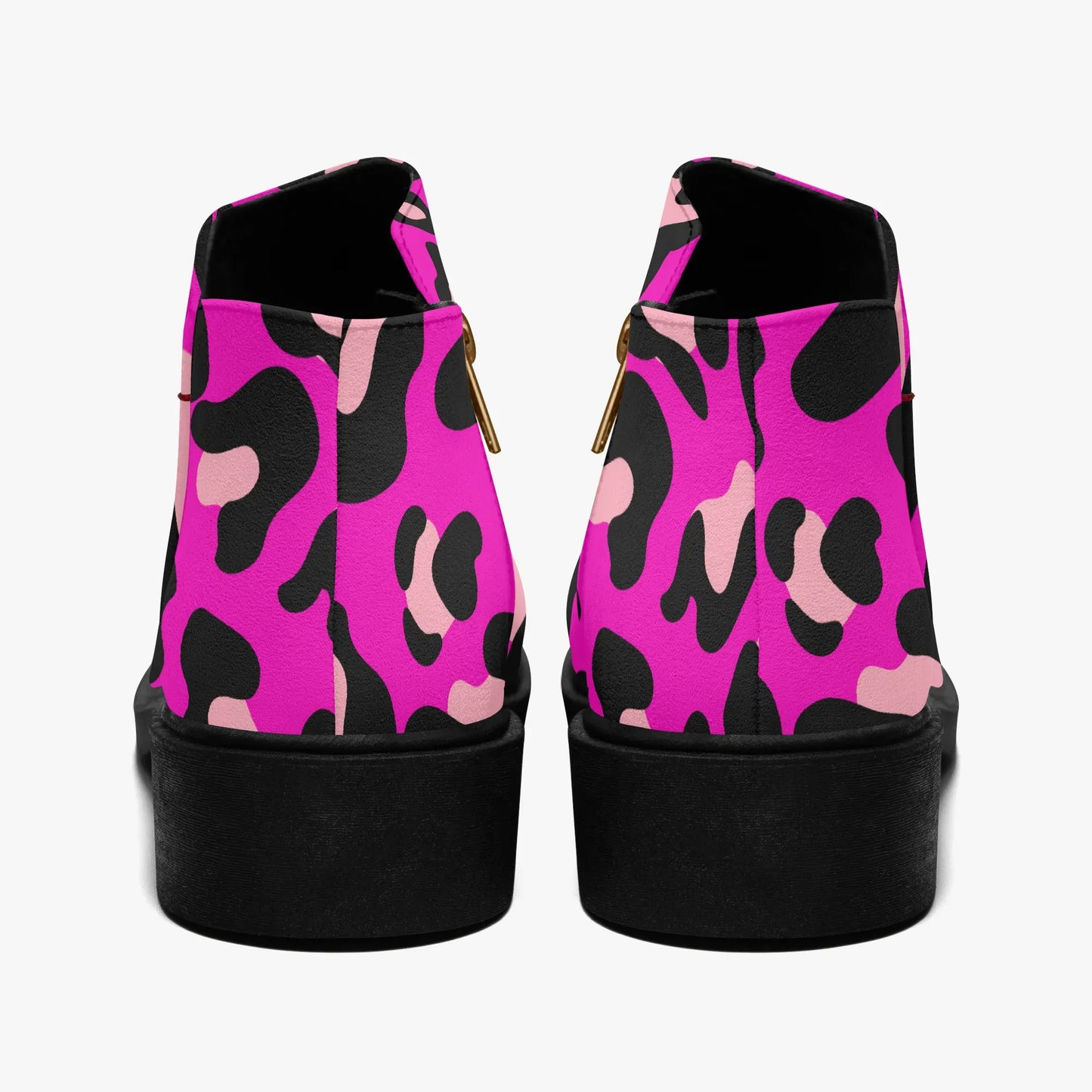 pink-leopard-elegante-reissverschluss-stiefeletten-stiefeletten-jlr-design-2 - JLR Design