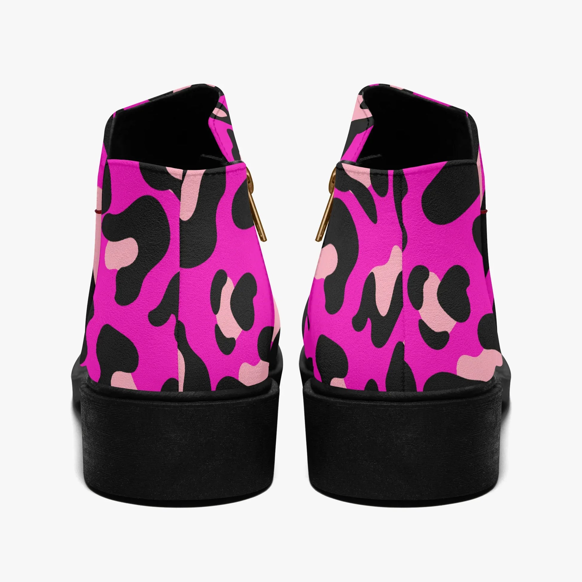 pink-leopard-elegante-reissverschluss-stiefeletten-stiefeletten-jlr-design-2 - JLR Design