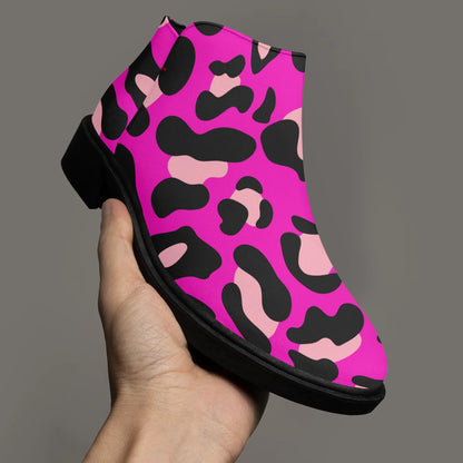 pink-leopard-elegante-reissverschluss-stiefeletten-stiefeletten-jlr-design-3 - JLR Design