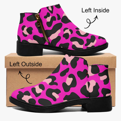 pink-leopard-elegante-reissverschluss-stiefeletten-stiefeletten-jlr-design-4 - JLR Design