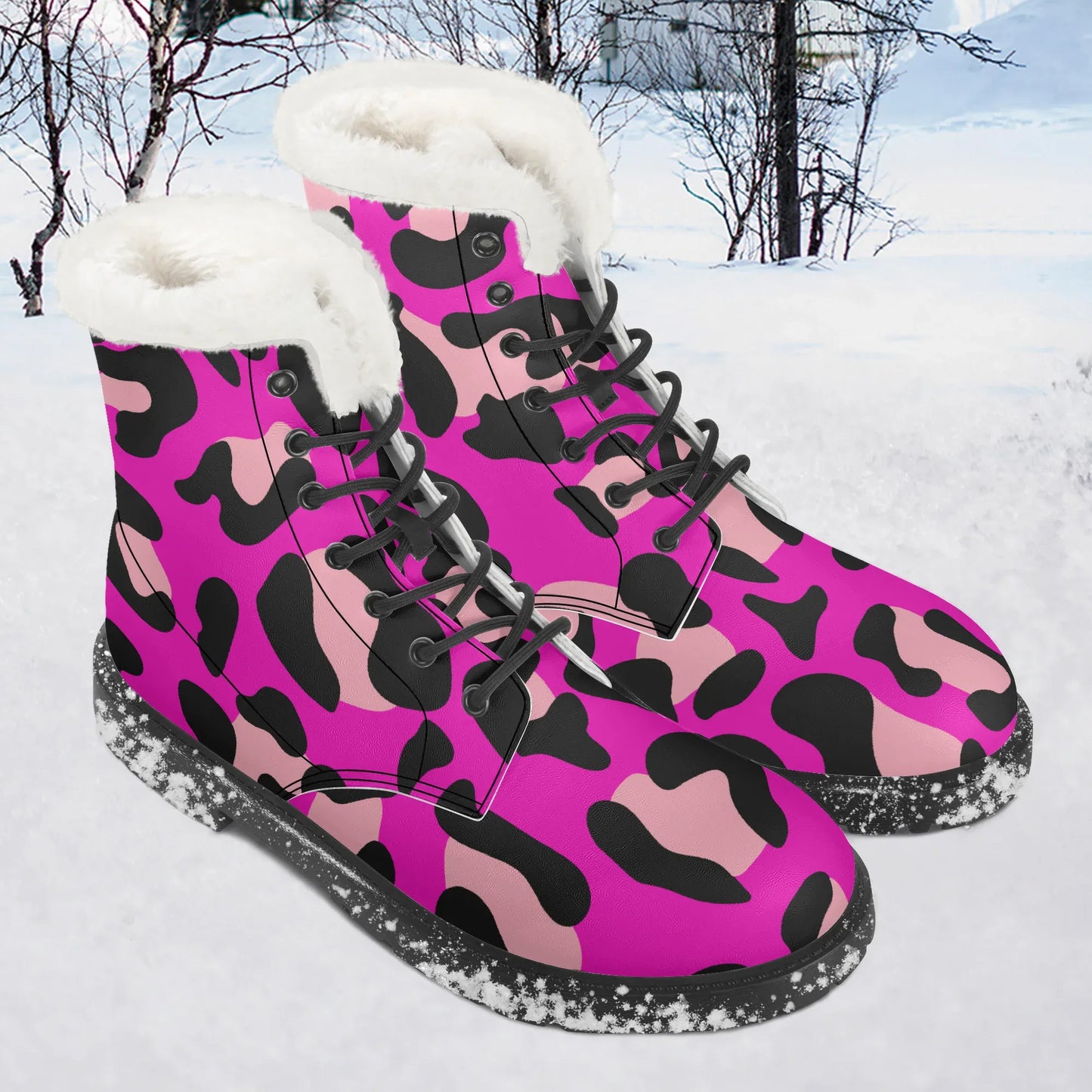 pink-leopard-faux-fur-leder-boots-boots-jlr-design-1 - JLR Design