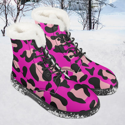 pink-leopard-faux-fur-leder-boots-boots-jlr-design-1 - JLR Design