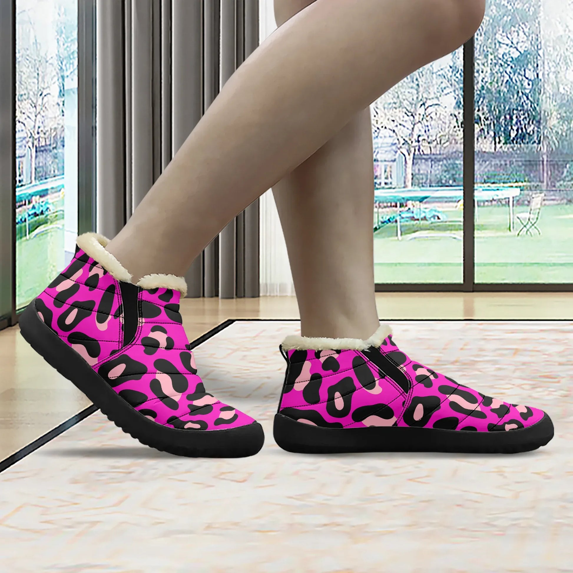 pink-leopard-faux-fur-slipper-slipper-jlr-design-3 - JLR Design