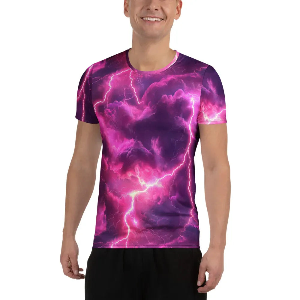 pink-lightning-sport-t-shirt-fur-herren-sport-t-shirt-jlr-design-1 - JLR Design
