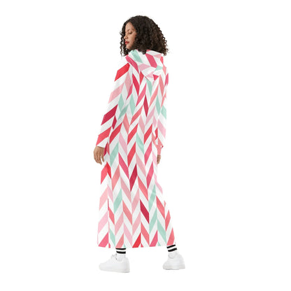 pink-lines-damen-maxi-hoodiekleid-knochellanges-kapuzenkleid-aus-weich-angerautem-fleece-hoodiekleid-jlr-design-2 - JLR Design