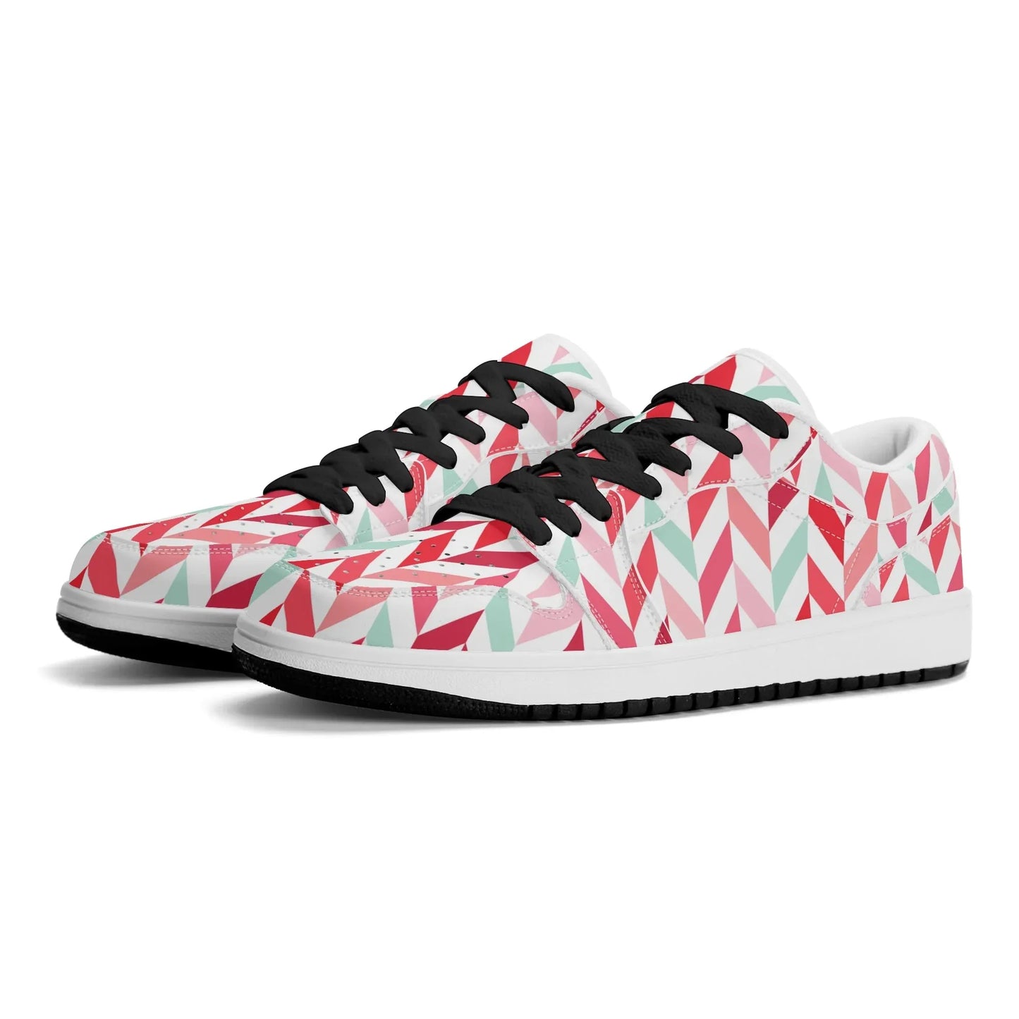 pink-lines-low-top-leder-sneaker-fur-damen-sneaker-jlr-design-1 - JLR Design
