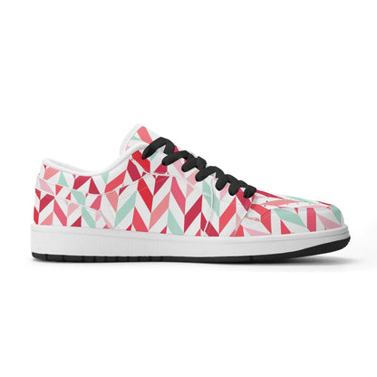 pink-lines-low-top-leder-sneaker-fur-damen-sneaker-jlr-design-3 - JLR Design