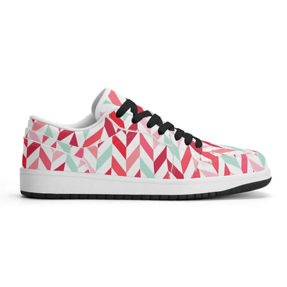 pink-lines-low-top-leder-sneaker-fur-damen-sneaker-jlr-design-5 - JLR Design