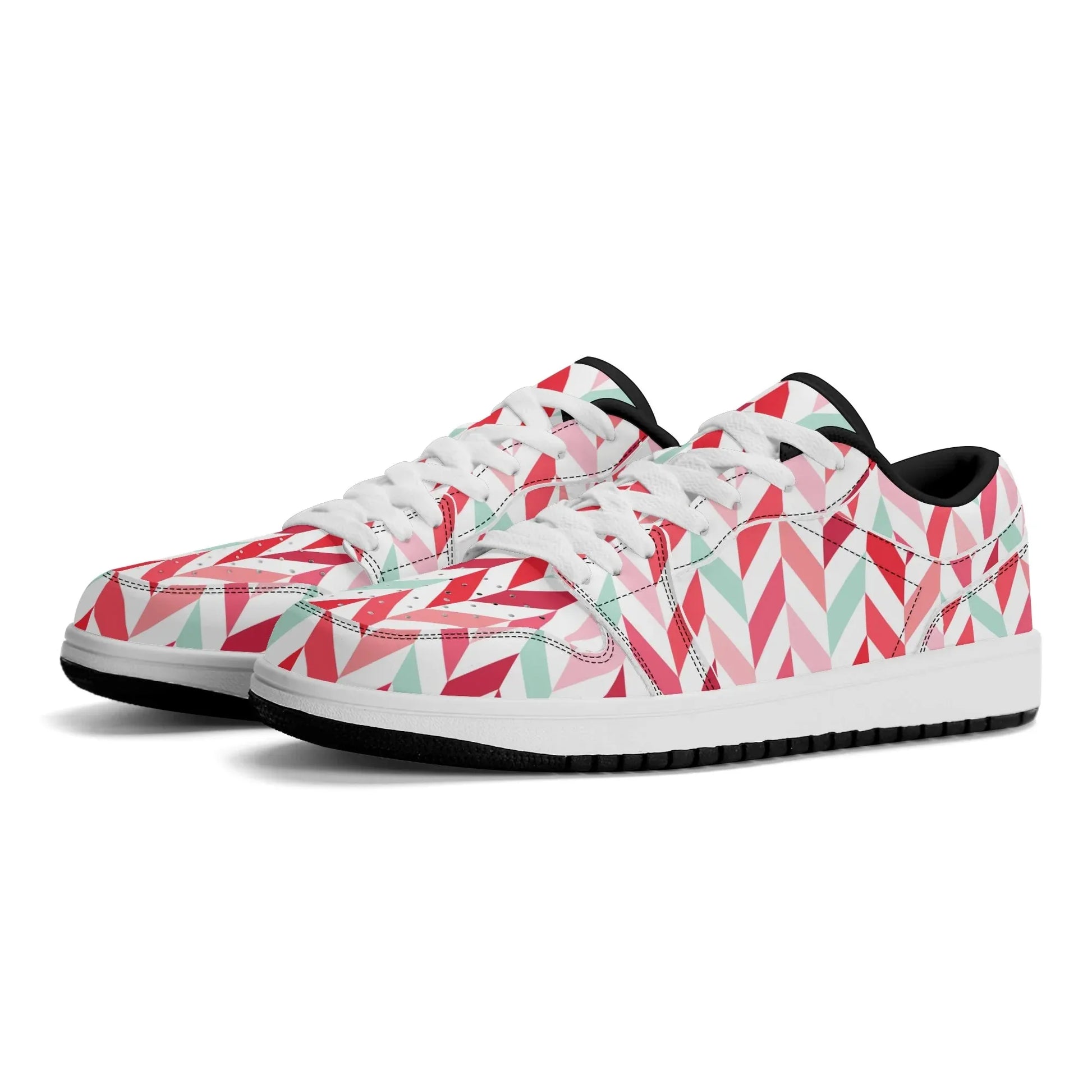 pink-lines-low-top-leder-sneaker-fur-damen-sneaker-jlr-design-8 - JLR Design
