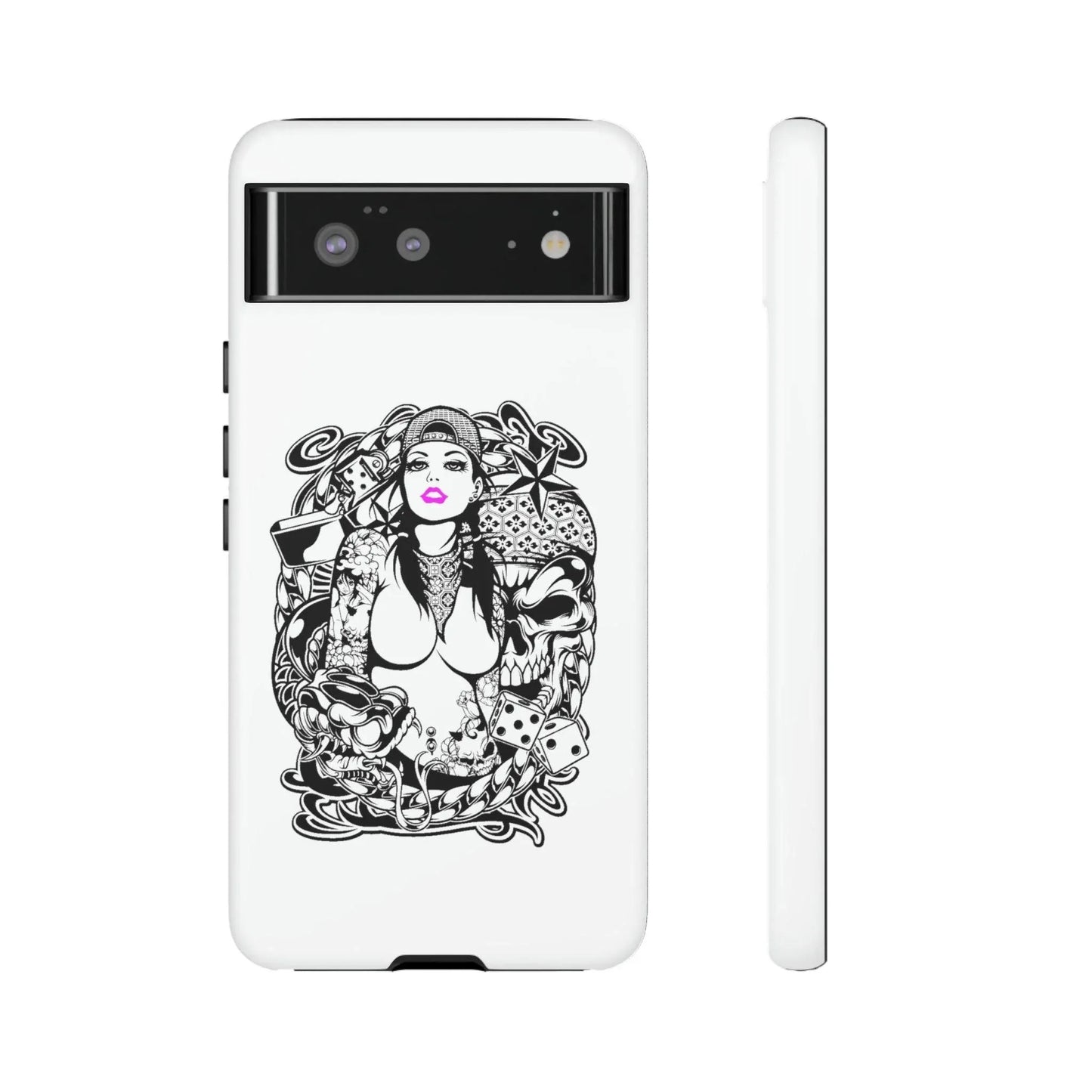 pink-lips-handyhulle-google-pixel-2-3-4-5-6-7-8-9-a-xl-pro-5g-phone-case-jlr-design-19 - JLR Design