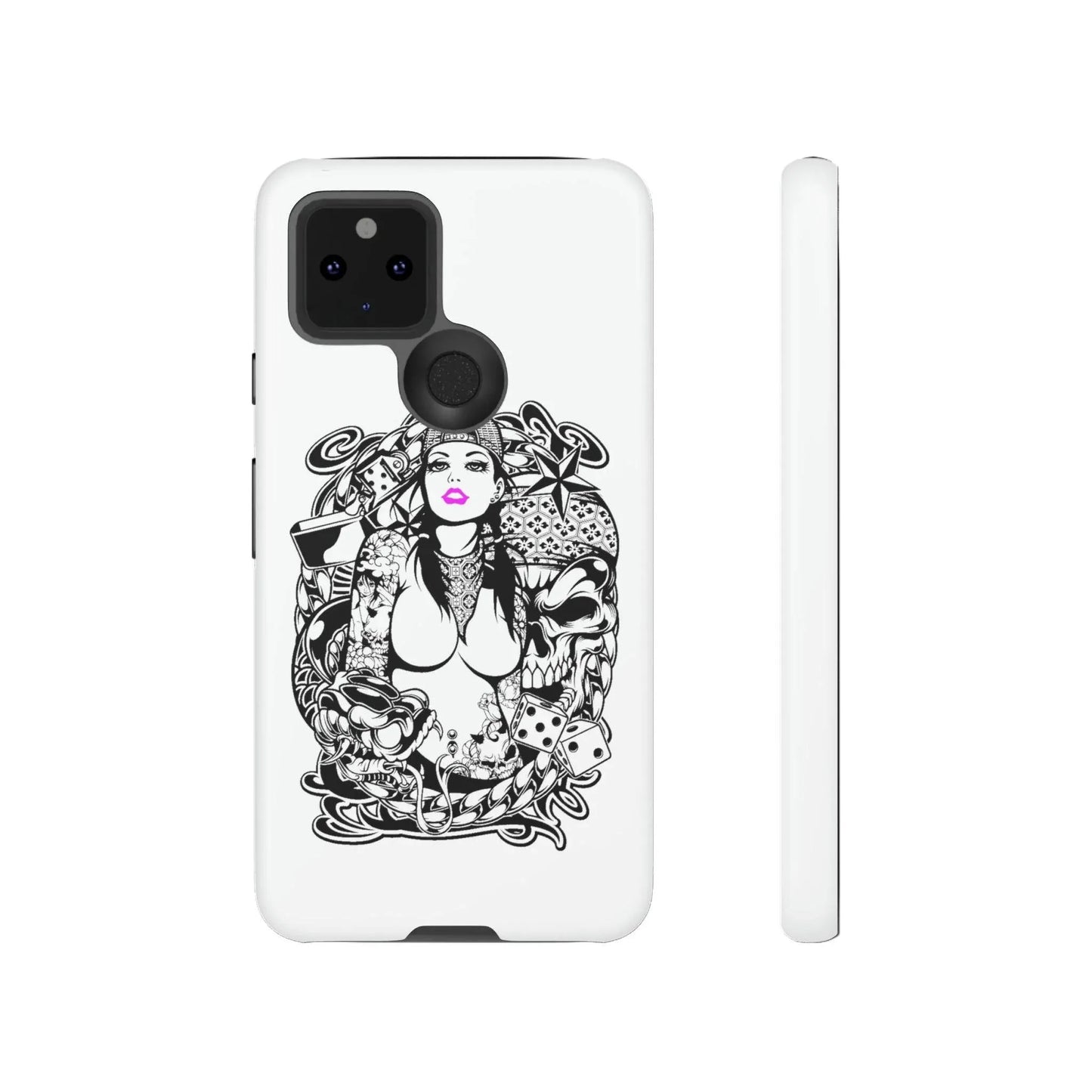 pink-lips-handyhulle-google-pixel-2-3-4-5-6-7-8-9-a-xl-pro-5g-phone-case-jlr-design-23 - JLR Design
